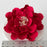 Red open peony gum paste sugar flowers suitable for buttercream cake designs