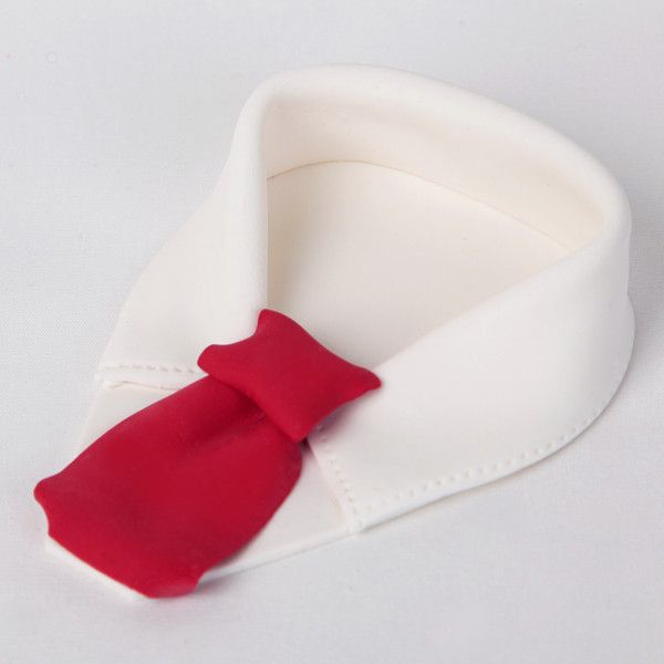 Formal Shirt with Necktie fondant cake topper great for cake decorating father's day cakes or mens cakes. Readymade cake decoration.