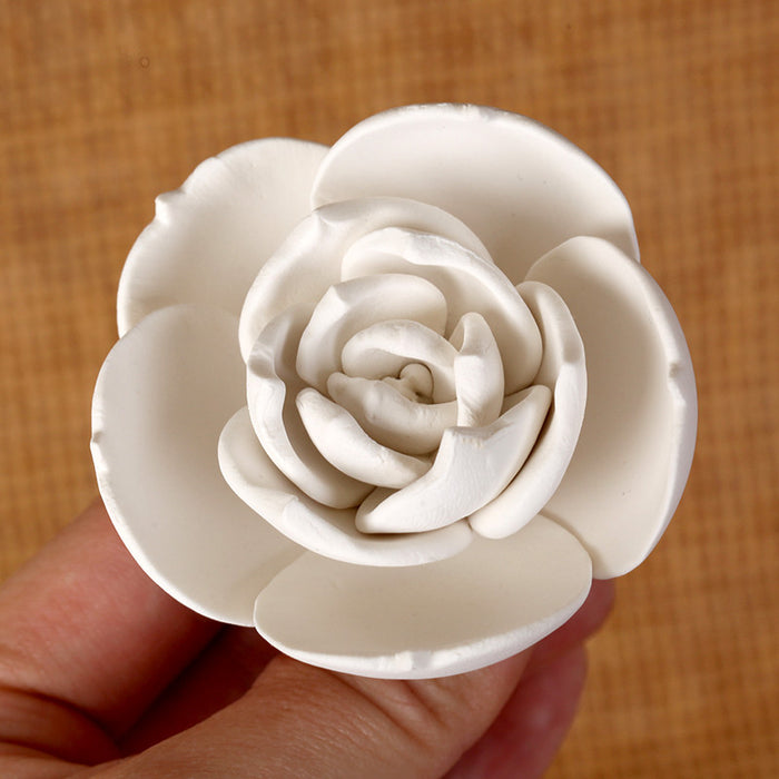 white rose succulent Small Succulent (Round)