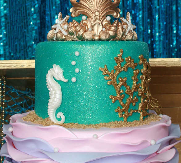 Fondant Seahorse Mold great for creating your own edible fondant seahorse cake toppers. Cake decorating tool perfect for making under the sea cakes and birthday cakes. Marvelous Molds.