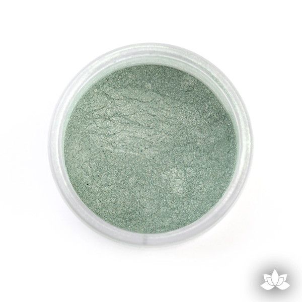 Seaweed Luster Dust colors for cake decorating fondant cakes, gumpaste sugarflowers, cake toppers, & other cake decorations. Wholesale cake supply. Bakery Supply. Green Lustre Dust Color.