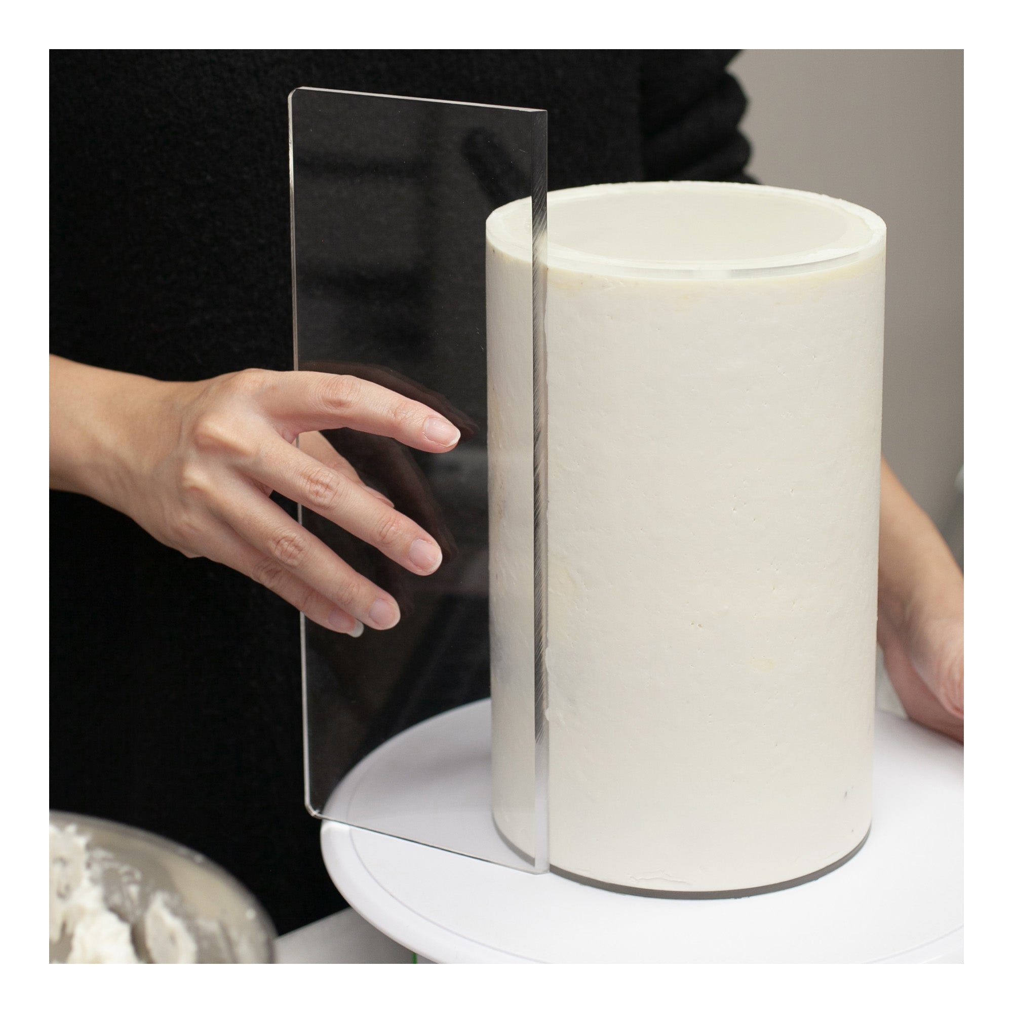 12 inch Acrylic Icing Buttercream Scraper — CaljavaOnline