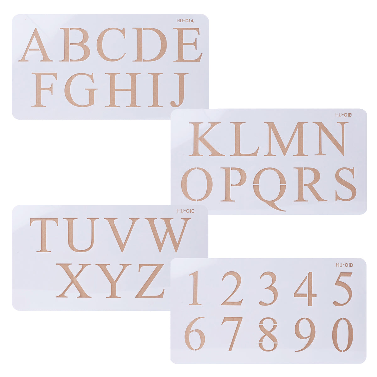 Acrylic Stencils - Letters & Numbers — CaljavaOnline