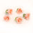 Edible Gumpaste Peach Tiny Roses No Wire sugar flower cake toppers and cake decorations perfect for cake decorating rolled fondant wedding cakes, cupcakes and birthday cakes and cupcakes.  Edible Cake Decoration and wholesale cake supplies.