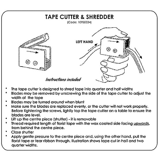 Floral Tape Cutter & Shredder by JEM — CaljavaOnline