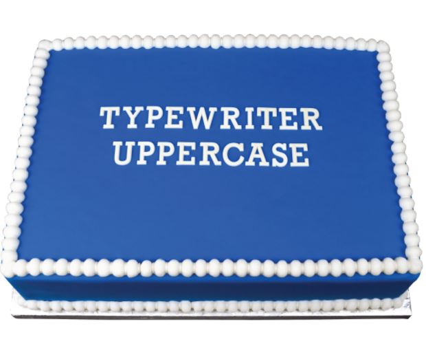 Typewriter Alphabet Fondant Cutter, the perfect tool for crafting the perfect letters and words out of fondant, gumpaste, isomalt, jolly ranchers, chocoalte and more. Cake decorating tool great for any cake design. Marvelous Molds.