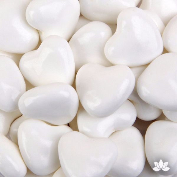 White Candy Hearts - 35g