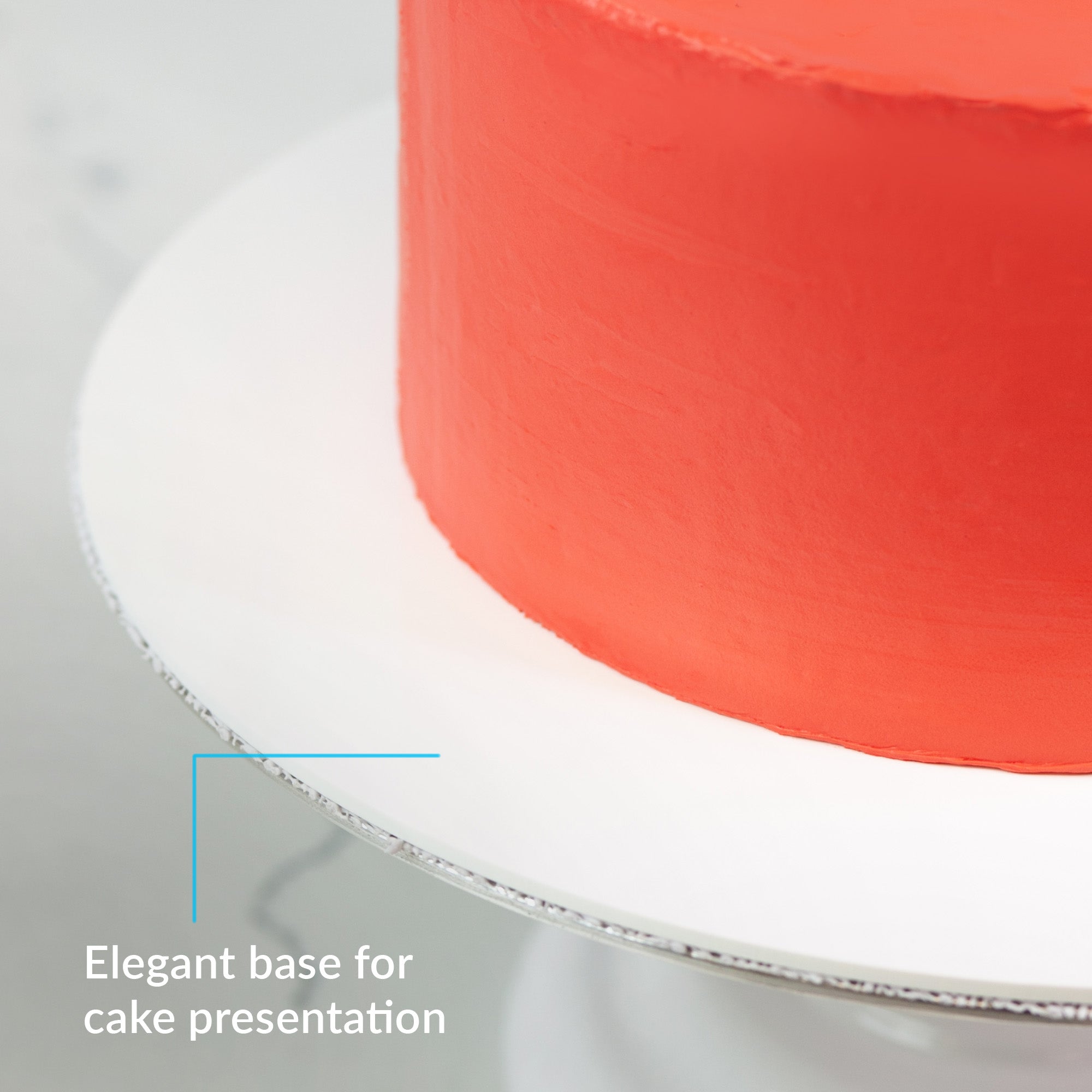 White Acrylic Round Cake Disks