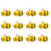 Royal Icing Toppers Bumble Bee Icing Decorations perfect for decorating cakes, cupcakes, cookies, candy and chocolates.  