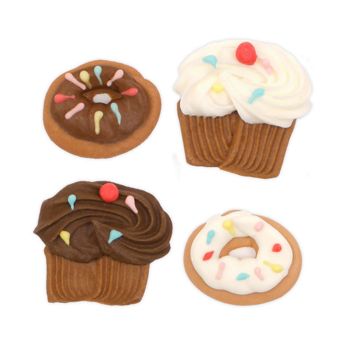 Cupcake & Donut Royal Icing Decorations (Bulk)