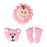 Baby Set Royal Icing Decorations (Bulk) - Pink