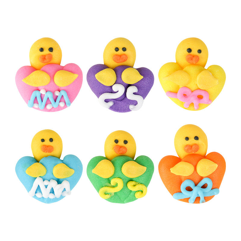 Easter Chick Assortment Royal Icing Decorations (Bulk)