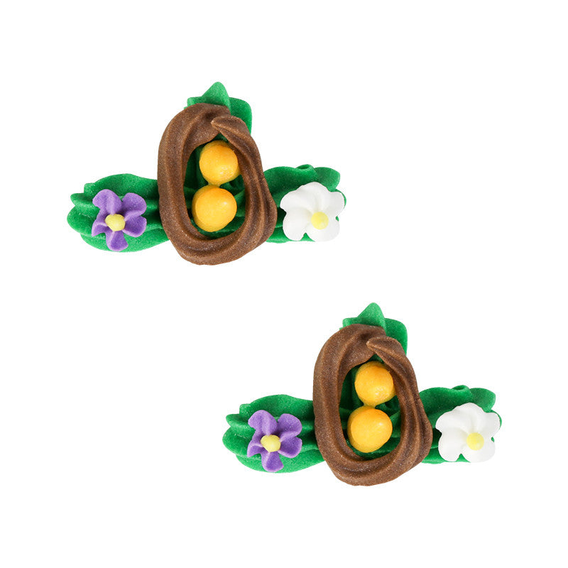 Easter Nest Assortment Royal Icing Decorations (Bulk)
