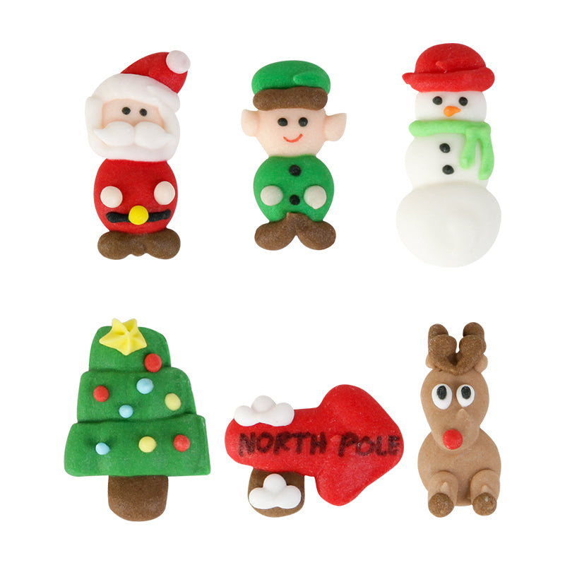 Santa's Workshop Royal Icing Decorations (Bulk)