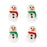 Snowman Royal Icing Toppers great for decorating chocolates, candy, cupcakes, cakes, and more.  Perfect for Christmas and Winter desserts.