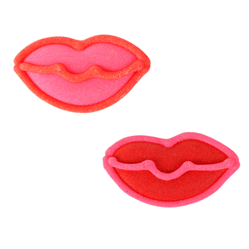 Lips w/ Outline Royal Icing Decor