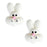Easter Bunny Royal Icing Topper Decoration great for decorating your own chocolate, cakes, cupcakes, and more.