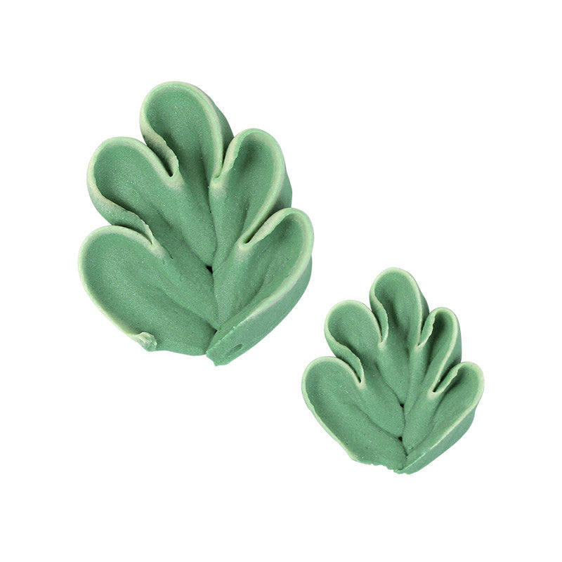 Fantasy Leaf Royal Icing Decorations (Bulk) - 2 Sizes