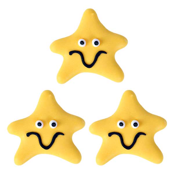 Happy Starfish Royal Icing Decorations (Bulk)