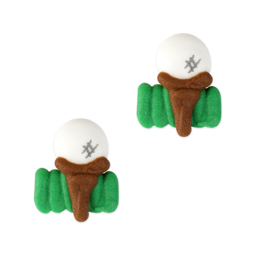 Golf Ball Royal Icing Toppers great for decorating cupcakes, cookies, cakes, candy and chocolates.