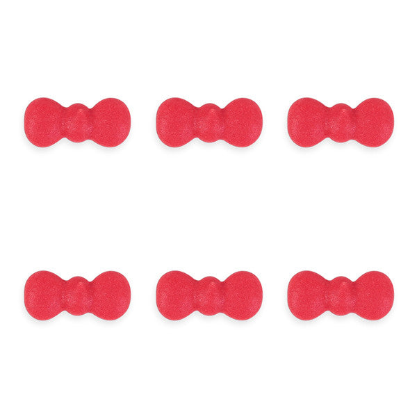 Mini Bows Royal Icing Decorations (Bulk) - Red