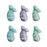 Little Mermaid Tails Royal Icing Toppers for decorating your own cupcakes, chocolates, cookies, cakes, and other desserts. Edible hand piped icing toppers ready to use on your food.