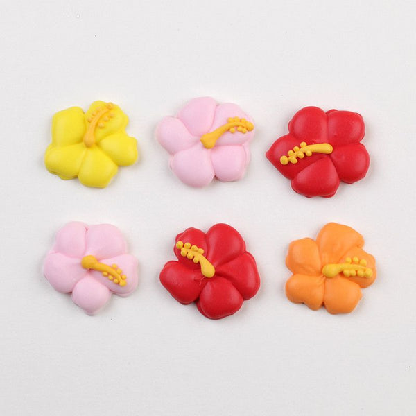 Hibiscus Flower Royal Icing Decorations — CaljavaOnline