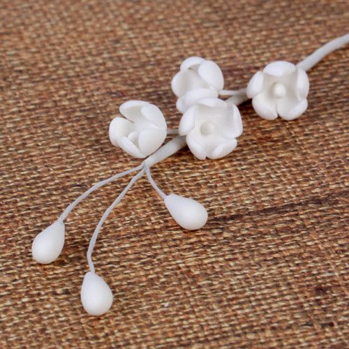 Lily Of the Valley Gumpaste Sugarflower Buds on wires perfect for cake decorating fondant cakes & wedding cakes. Wholesale cake supply. wholesale sugarflower