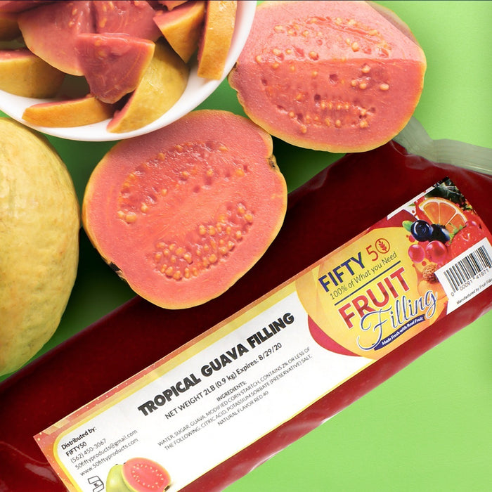 Premade guava Fruit filling for bear claws and bakery pastries 2 lb bag