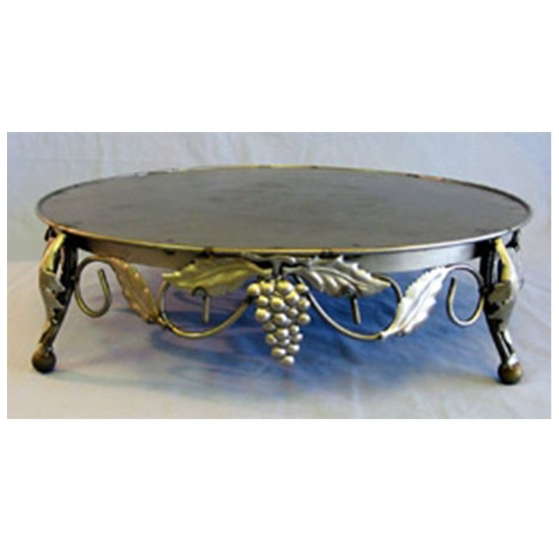 Ivory Gold Bordeaux Round Cake Stand