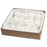 Premade white Cora peony sugar flower placed on a modern rustic buttercream cake.