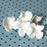 White Hydrangeas sugarflowers gumpaste cake decorations perfect for cake decorating fondant cakes as a cake topper.  Wholesale bakery supplies.