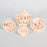 Assorted pack of ivory English garden rose sugar flowers in four mixed sizes for custom cake decorating