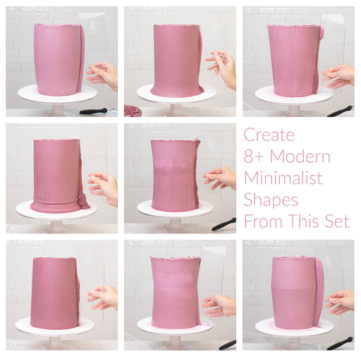 Acrylic Icing Buttercream Comb - Set of 3 (Set D)