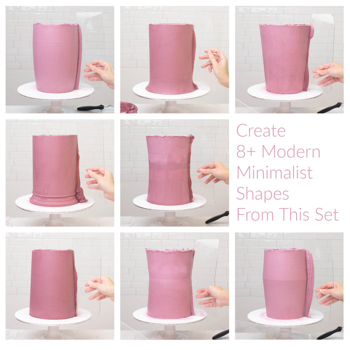 Acrylic Icing Buttercream Comb - Set of 3 (Set D)