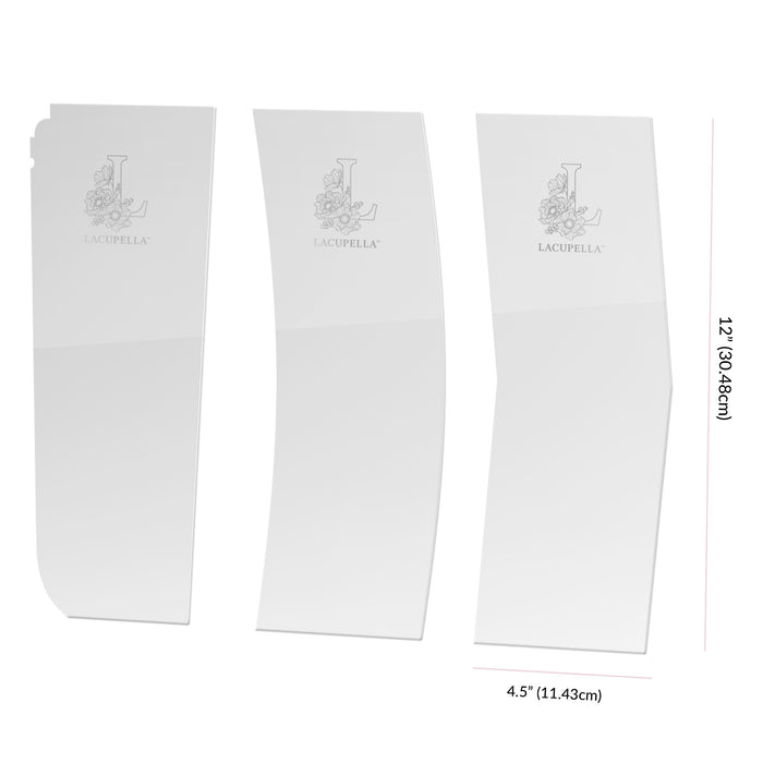 Acrylic Icing Buttercream Comb - Set of 3 (Set D)