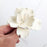 Single medium white Cora peony gumpaste flower ready to place as a wedding cake topper.