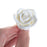 Medium white sugar rose for cake decorating and dessert displays