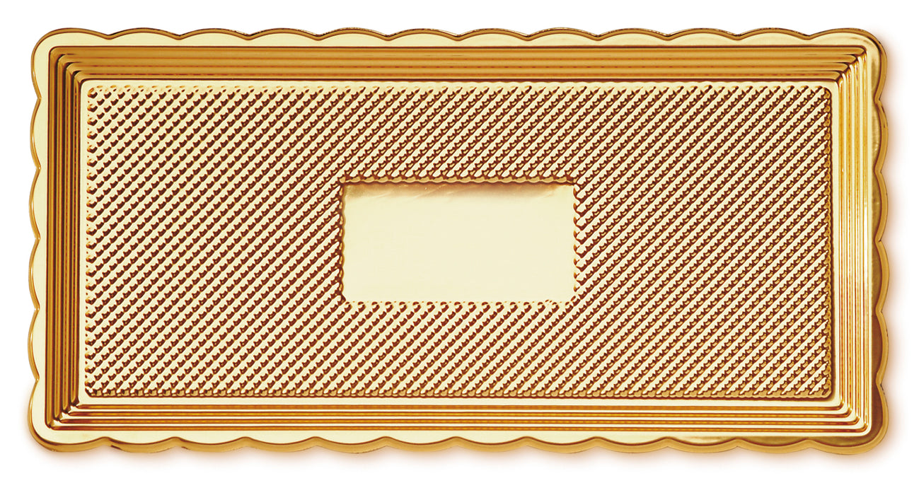 Rectangular Medoro Pastry Tray great for pastries, sandwiches, cakes, cupcakes, appetizers, hors d'oeuvres, cookies, brownies, sushi, savory items, and other edible food products. Wholesale food protection for bakery and restaurants.