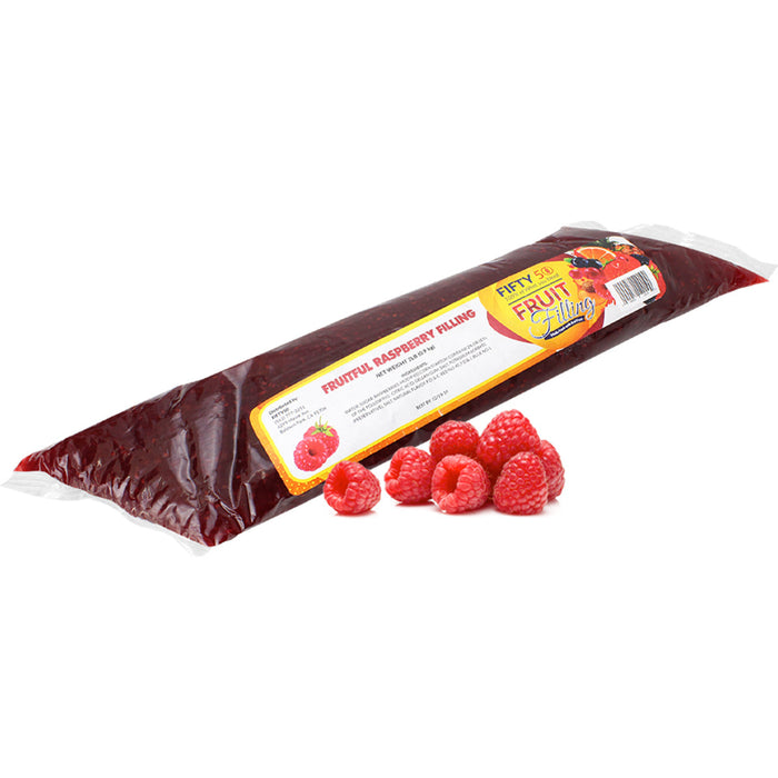 Oven-stable fresh fruit raspberry filling for pastries, pies, and baked desserts wholesale bakery supply by Caljava