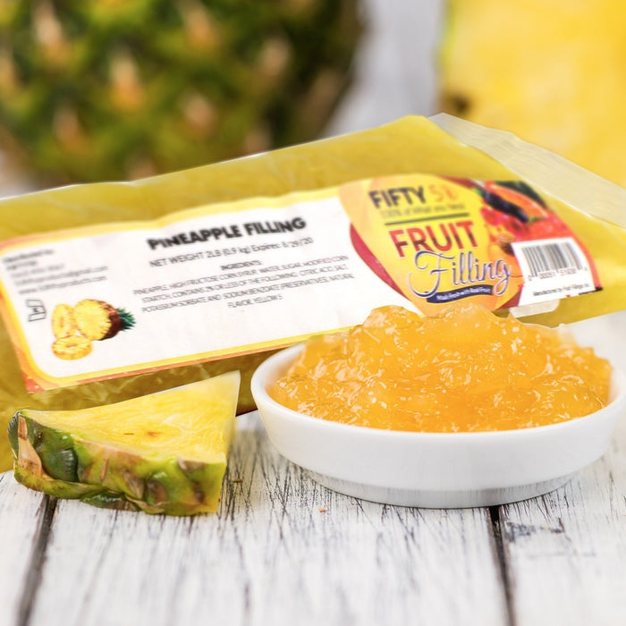 Pineapple Fruit filling for breakfast pastries used by bakeries by Caljava