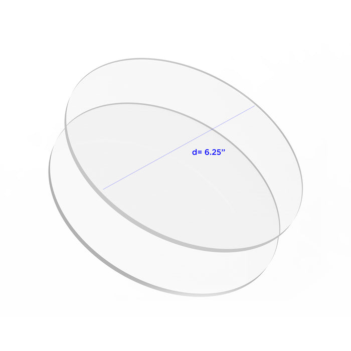White Acrylic Round Cake Disks — CaljavaOnline