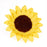 This gorgeous Extra Large Sunflower is readymade by hand from gumpaste.  yellow gumpaste sunflower petals and dark brown seed center for rustic wedding cake decorating.