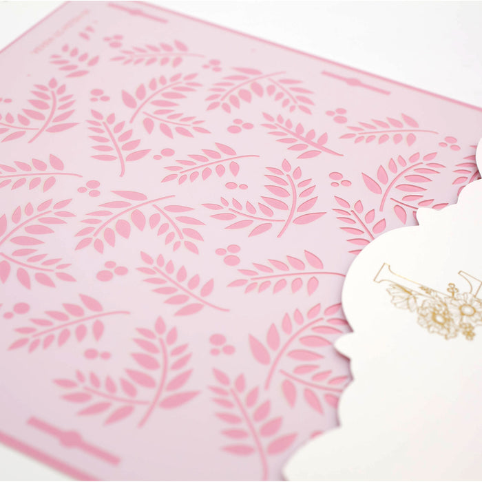 Seamless Cake Stencil great for decorating tall cakes with perfect designs. Lacupella