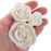 White large rose sugar flower for cake design and bakery creations by Caljava