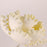 Yellow peony gumpaste sugar flower decorating a buttercream cake design